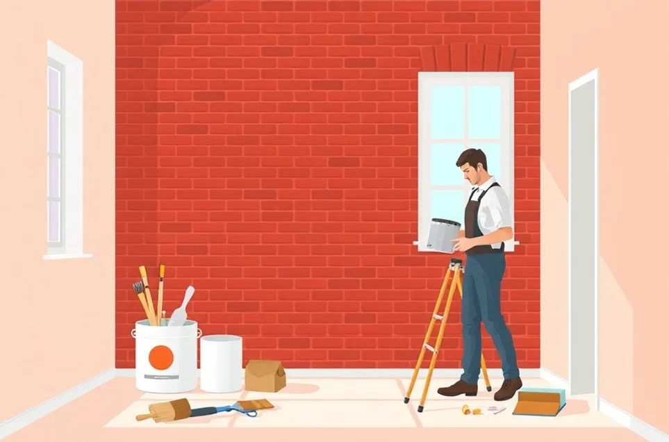 Intérieur rénové après travaux de peinture à Villeneuve-d'Ascq
